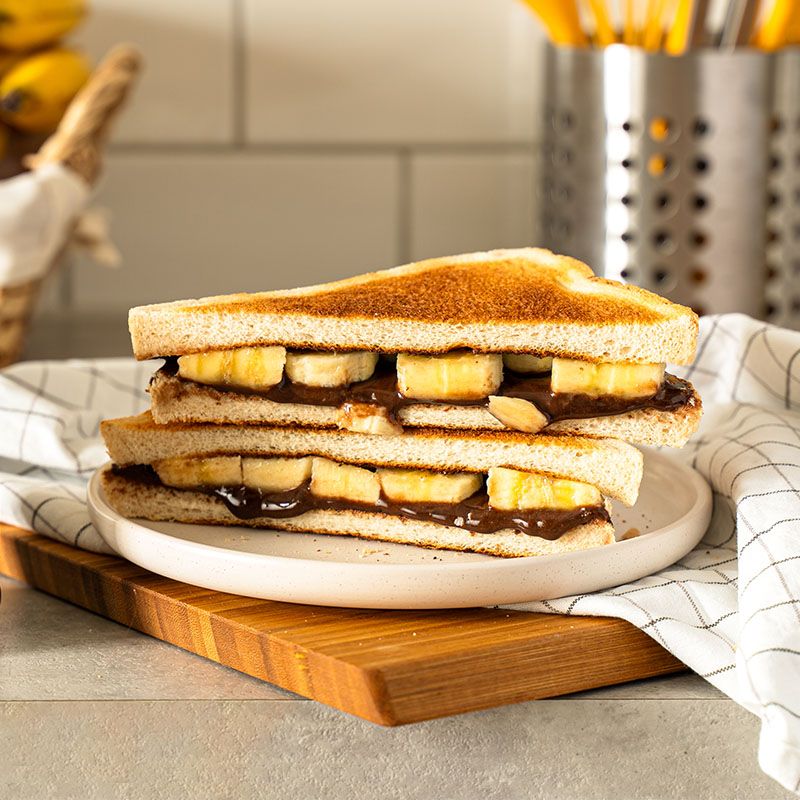 Banana, chocolate & mascarpone toasted sandwich