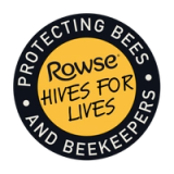 a logo that says protecting bees and beekeepers