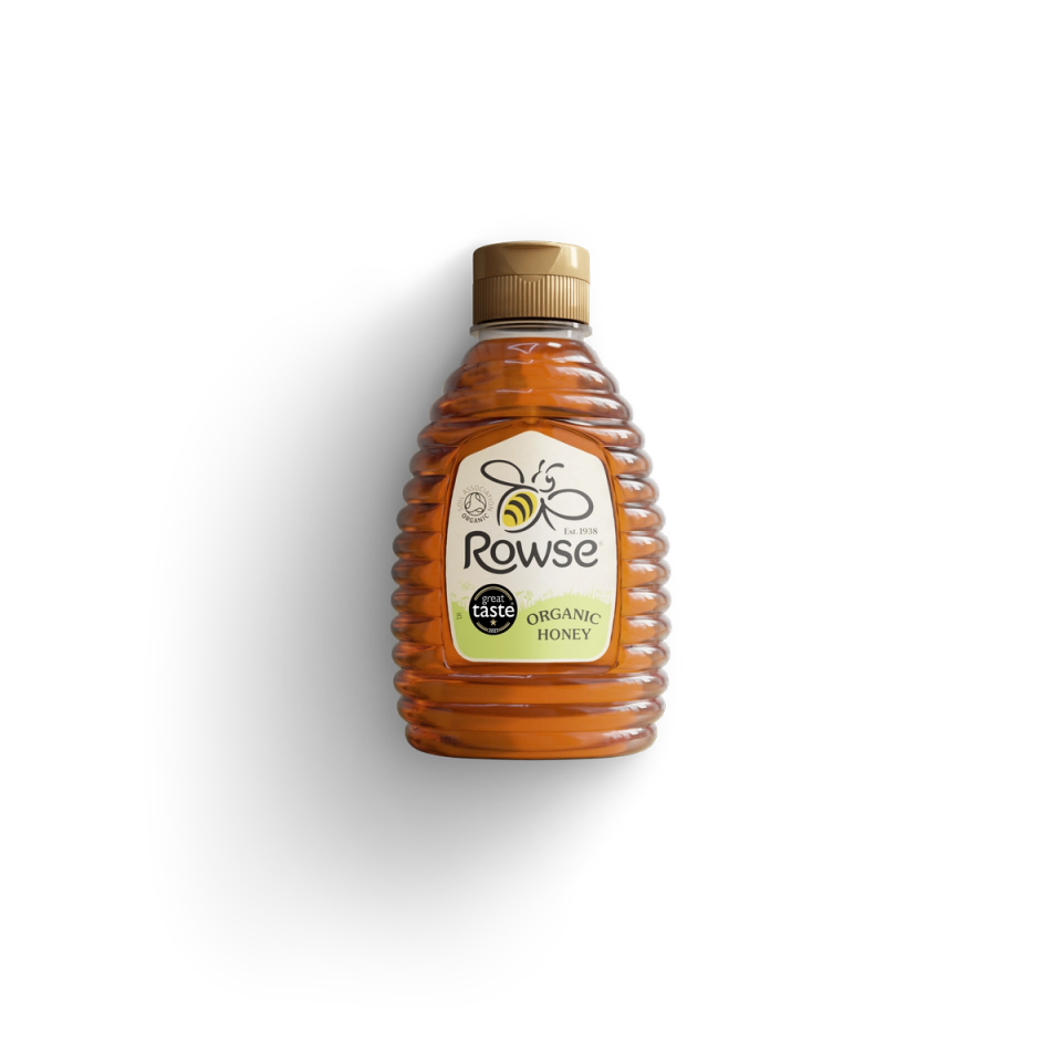 a bottle of rowse organic honey 