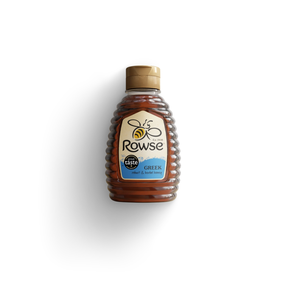 a bottle of rowse greek honey