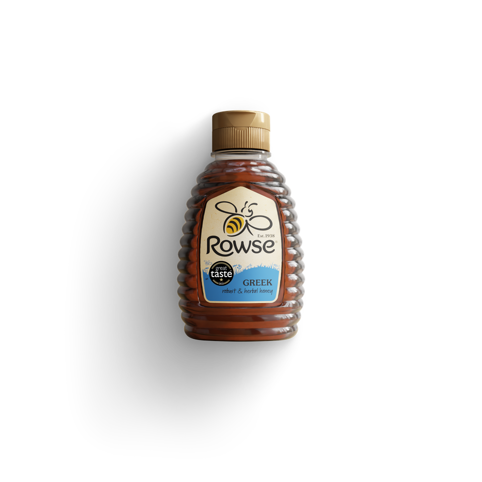 a bottle of rowse greek honey
