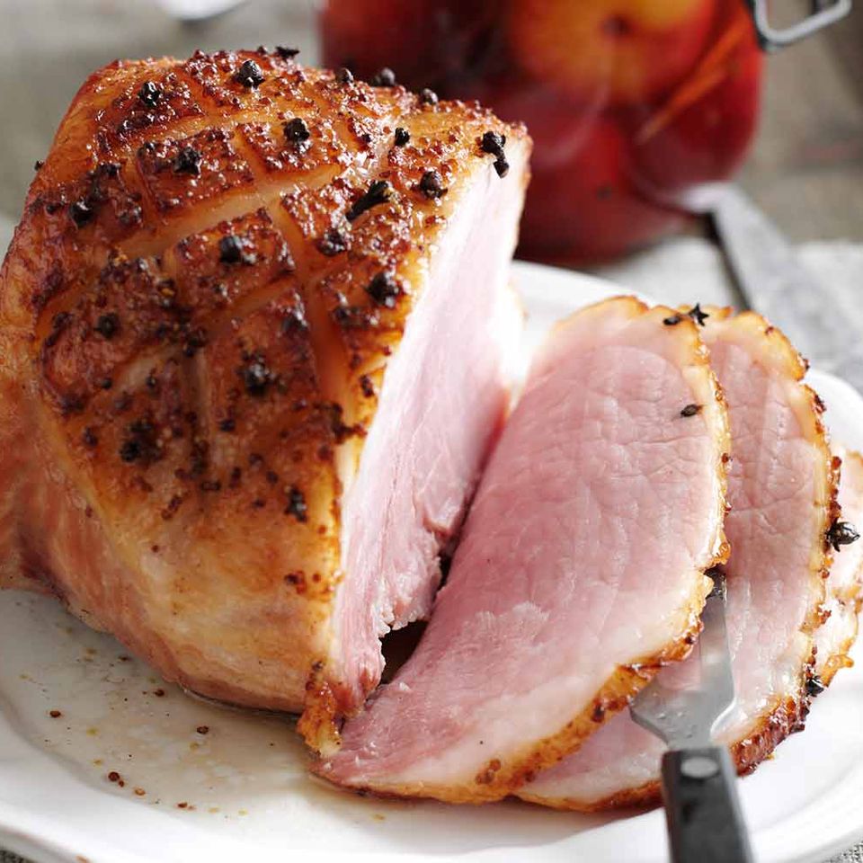 Honeyed ham with cider