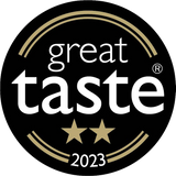 a black and gold logo for great taste 2023