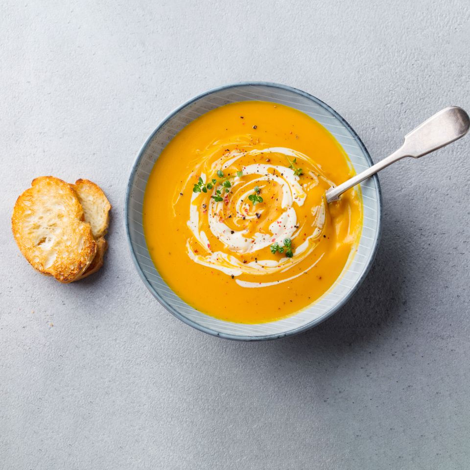 Honey roast carrot soup