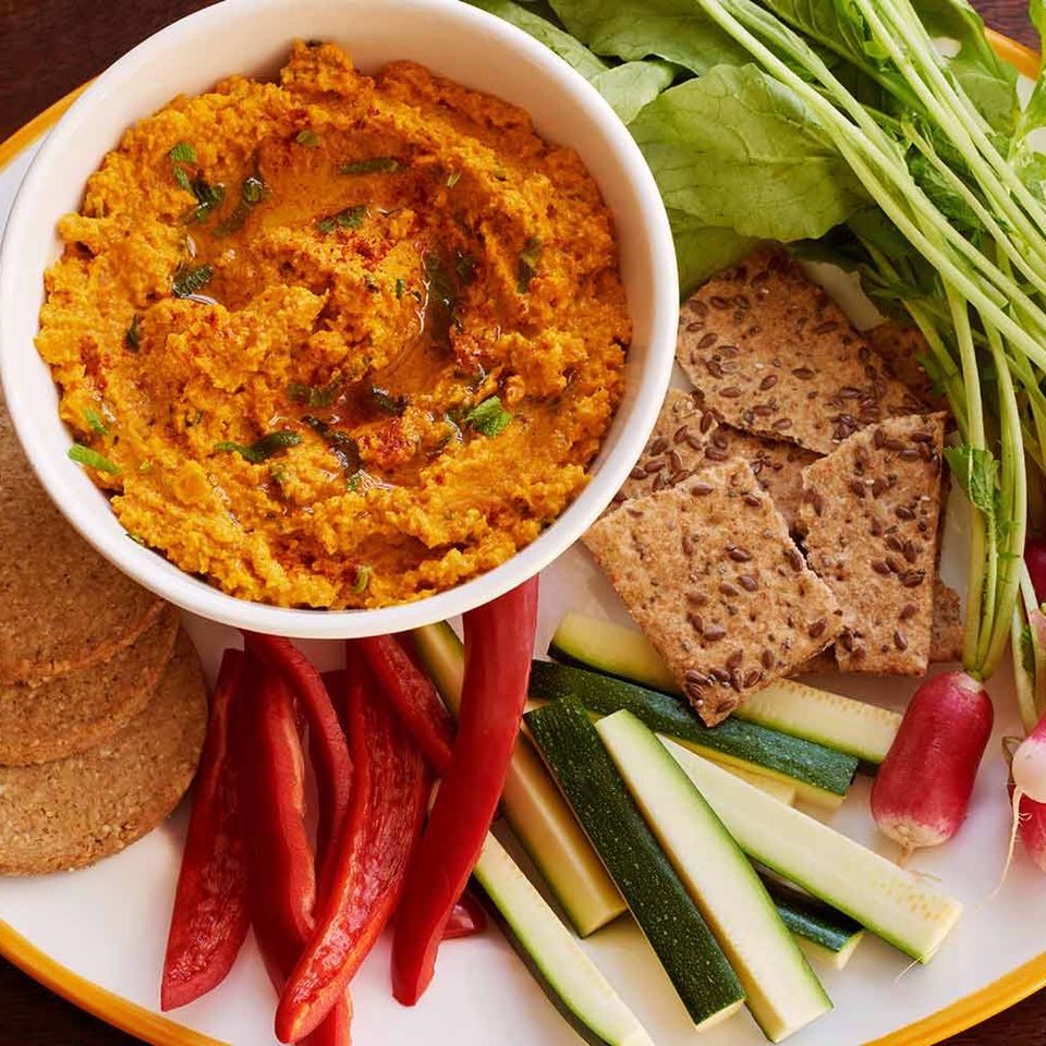 Honeyed carrot and cumin dip