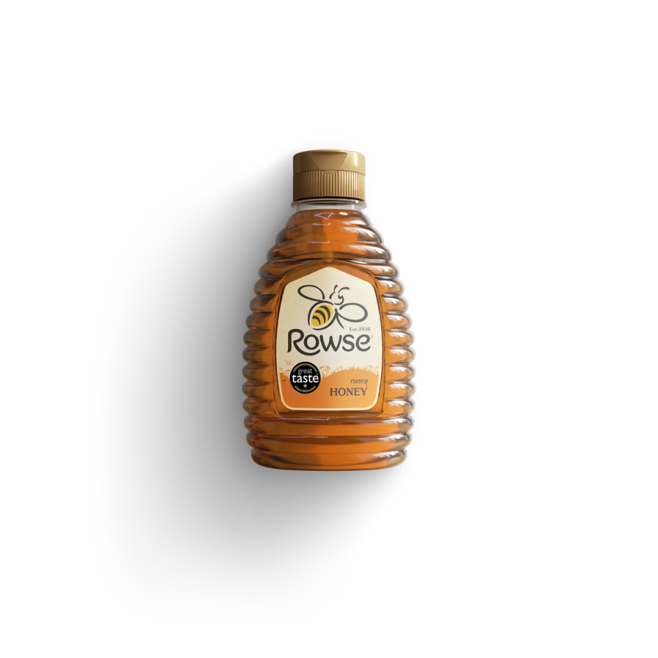 a bottle of rowse runny honey 