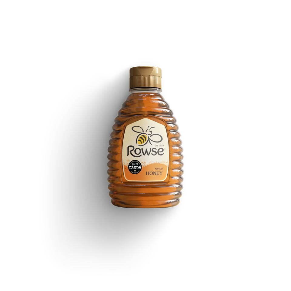 a bottle of rowse runny honey