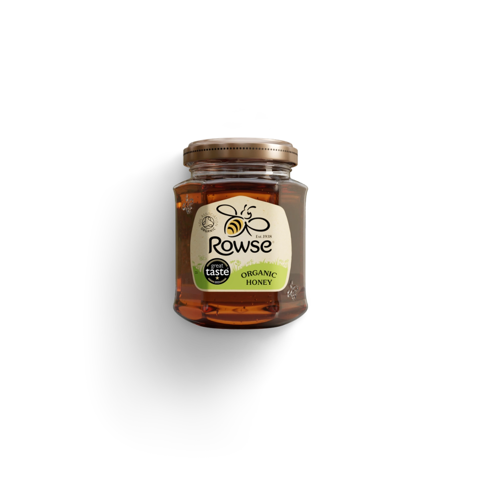 a jar of rowse organic honey 