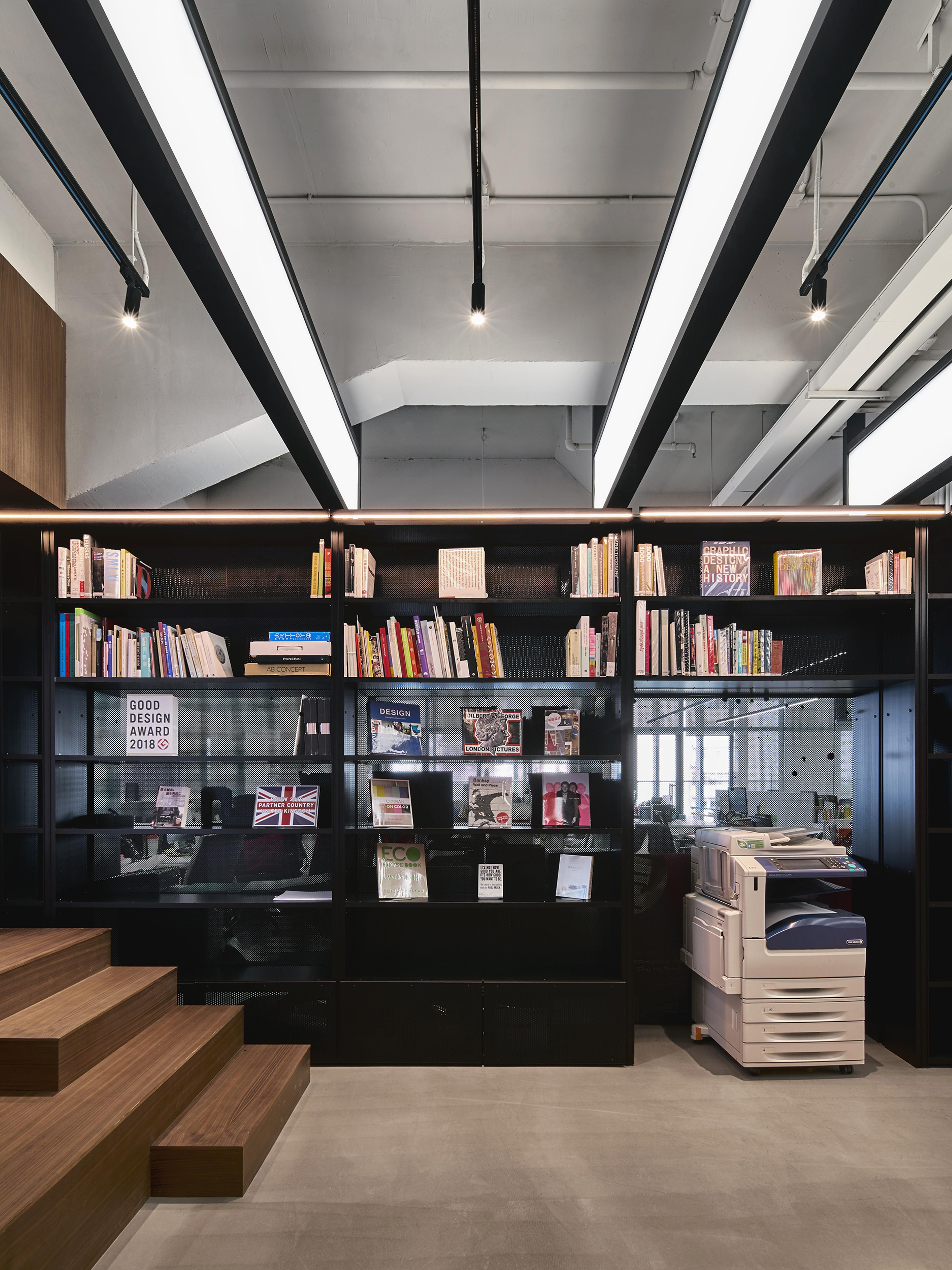 modern office interior library