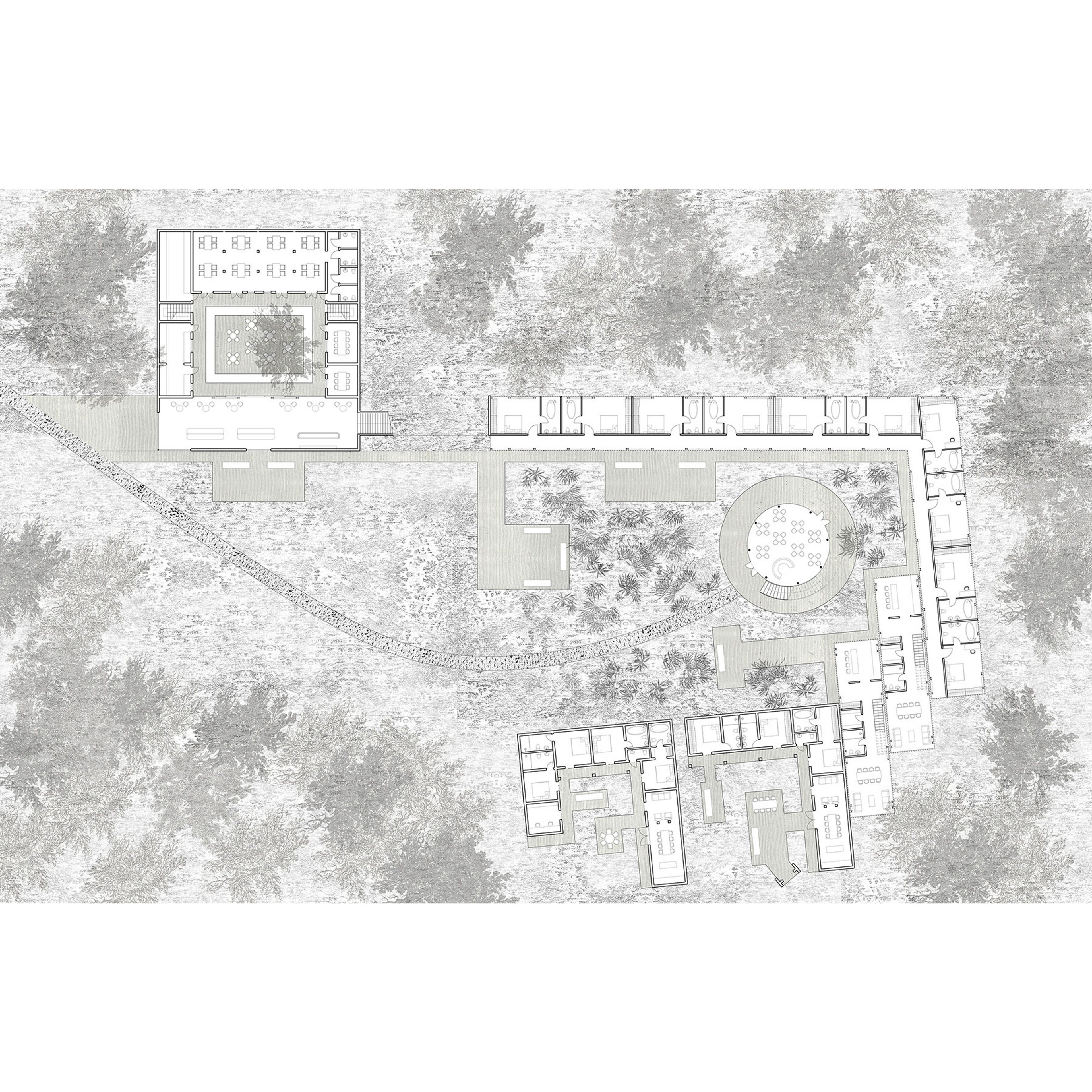 floor plan of a hotel