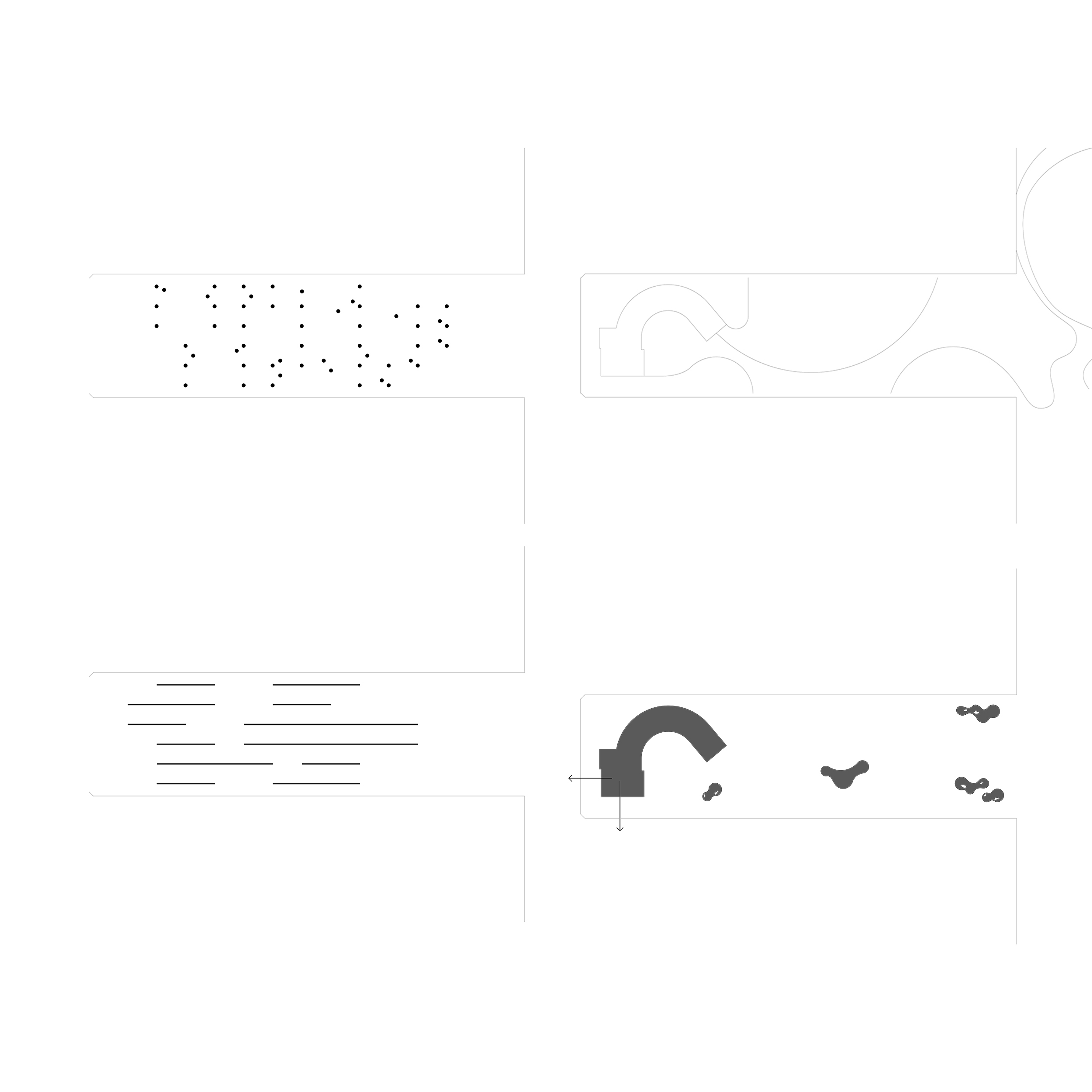 Concept plan diagrams for pier canopy