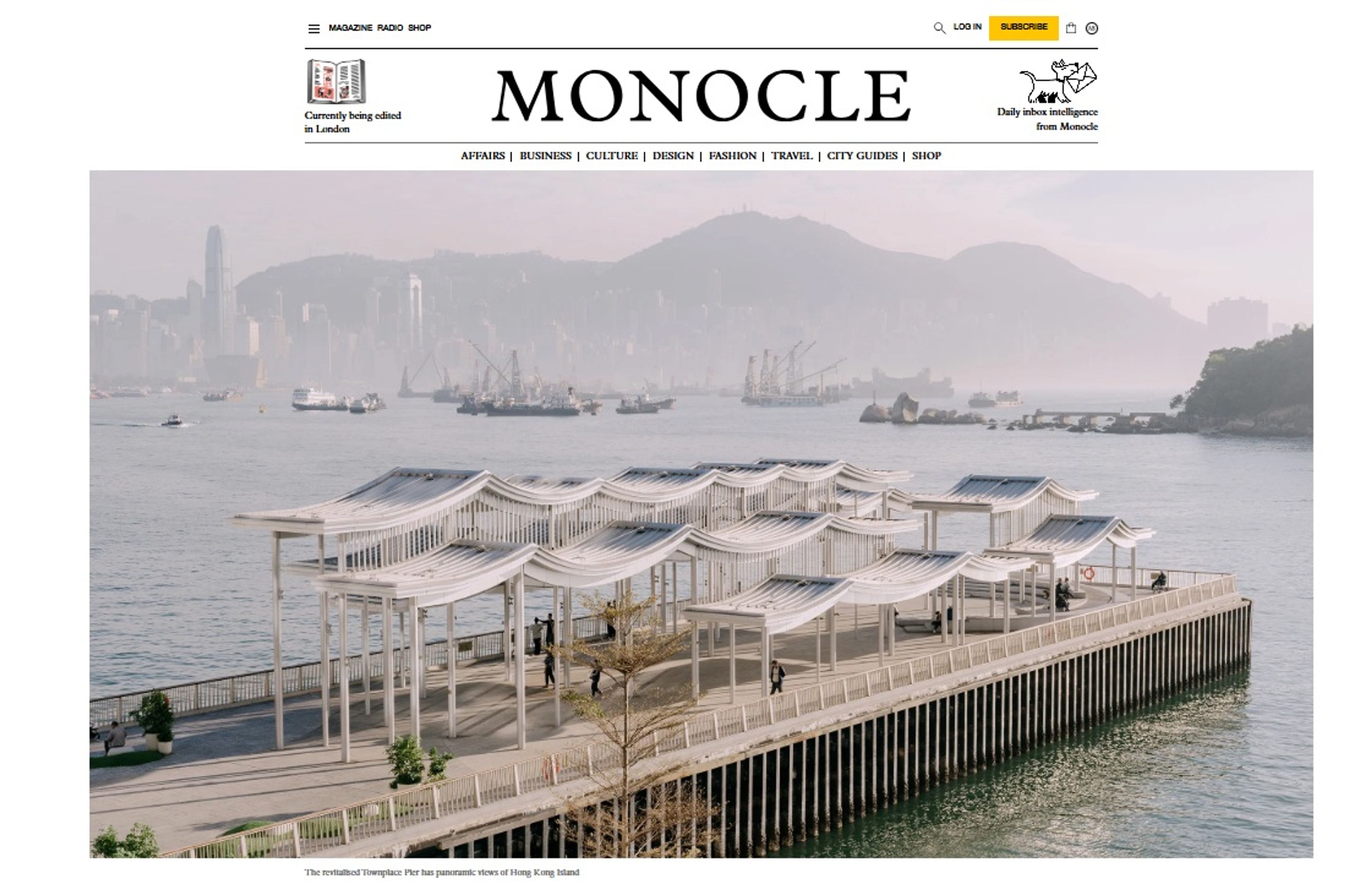 Townplace Pier on Monocle
