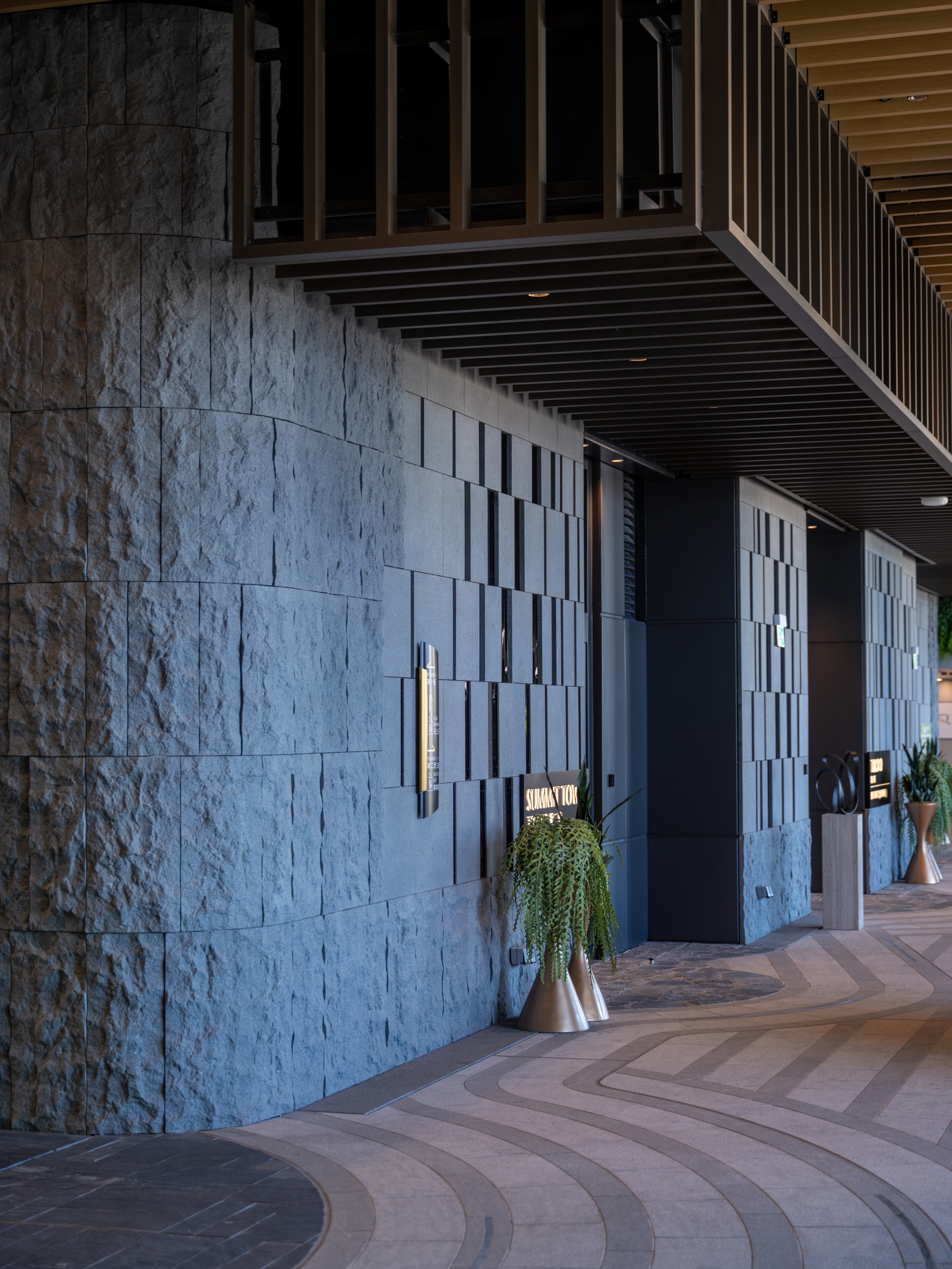 textured grey stone wall