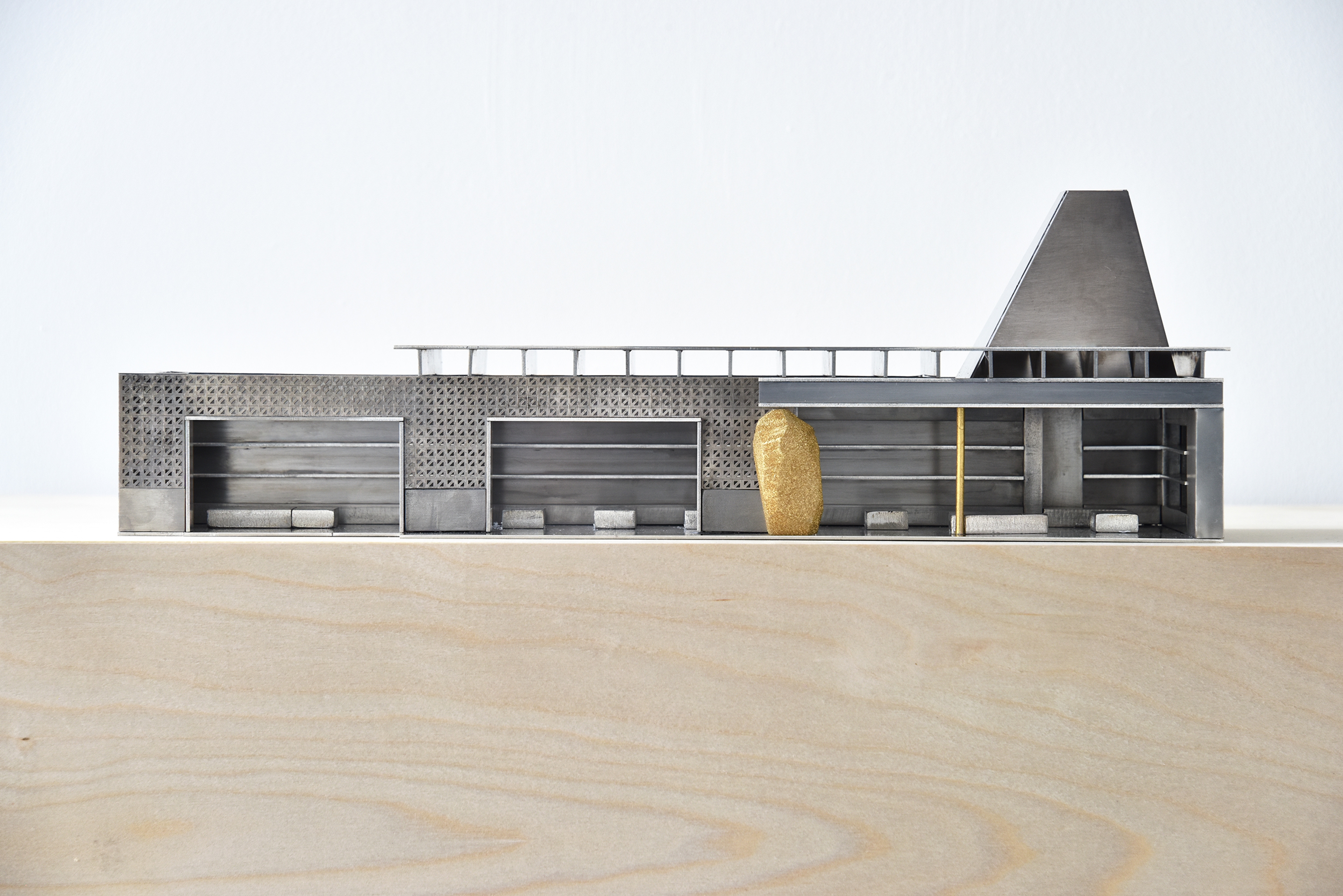 architectural model of a pavilion