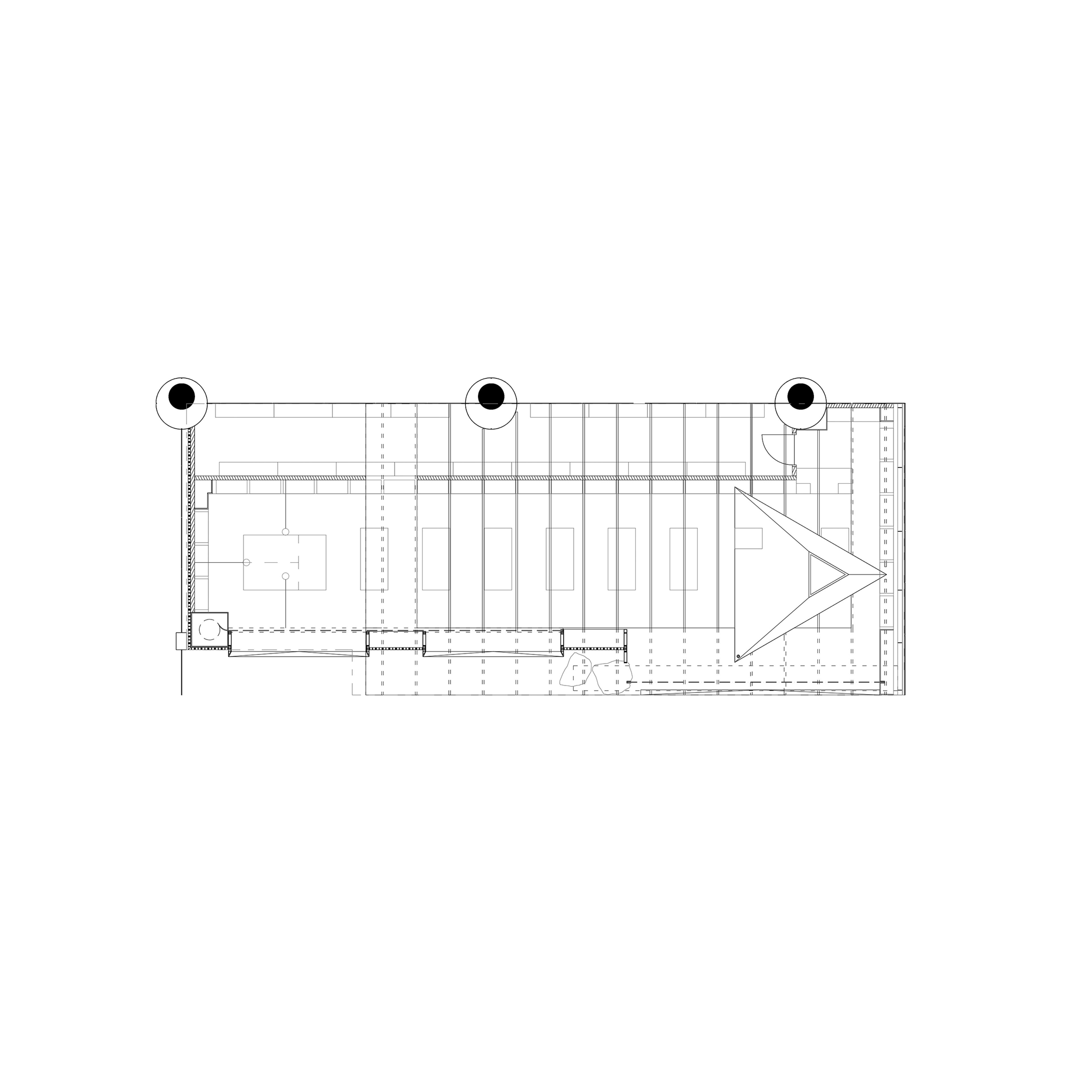 roof plan of a pavilion