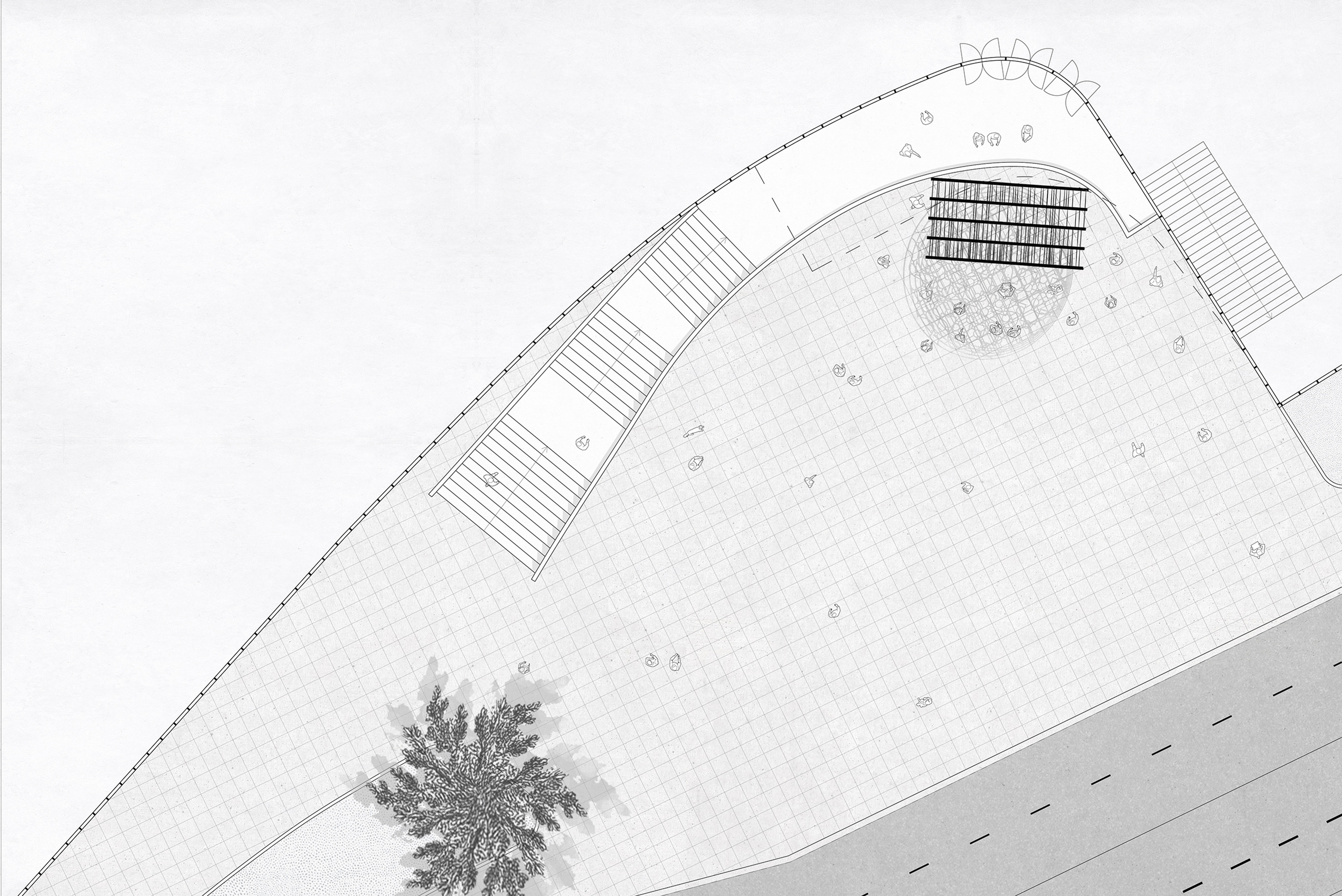 Architectural plan of an installation