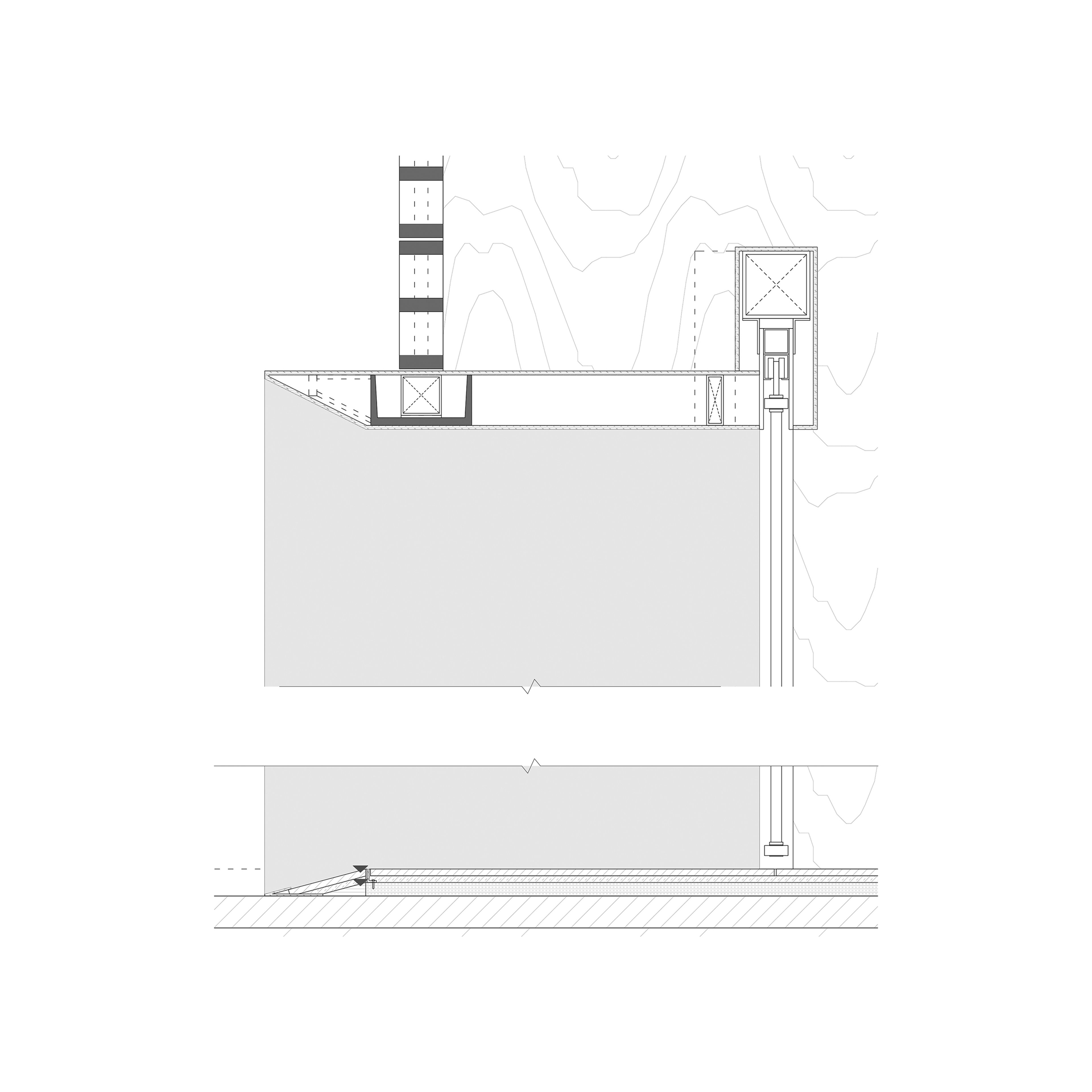 detailed drawing of a pavilion