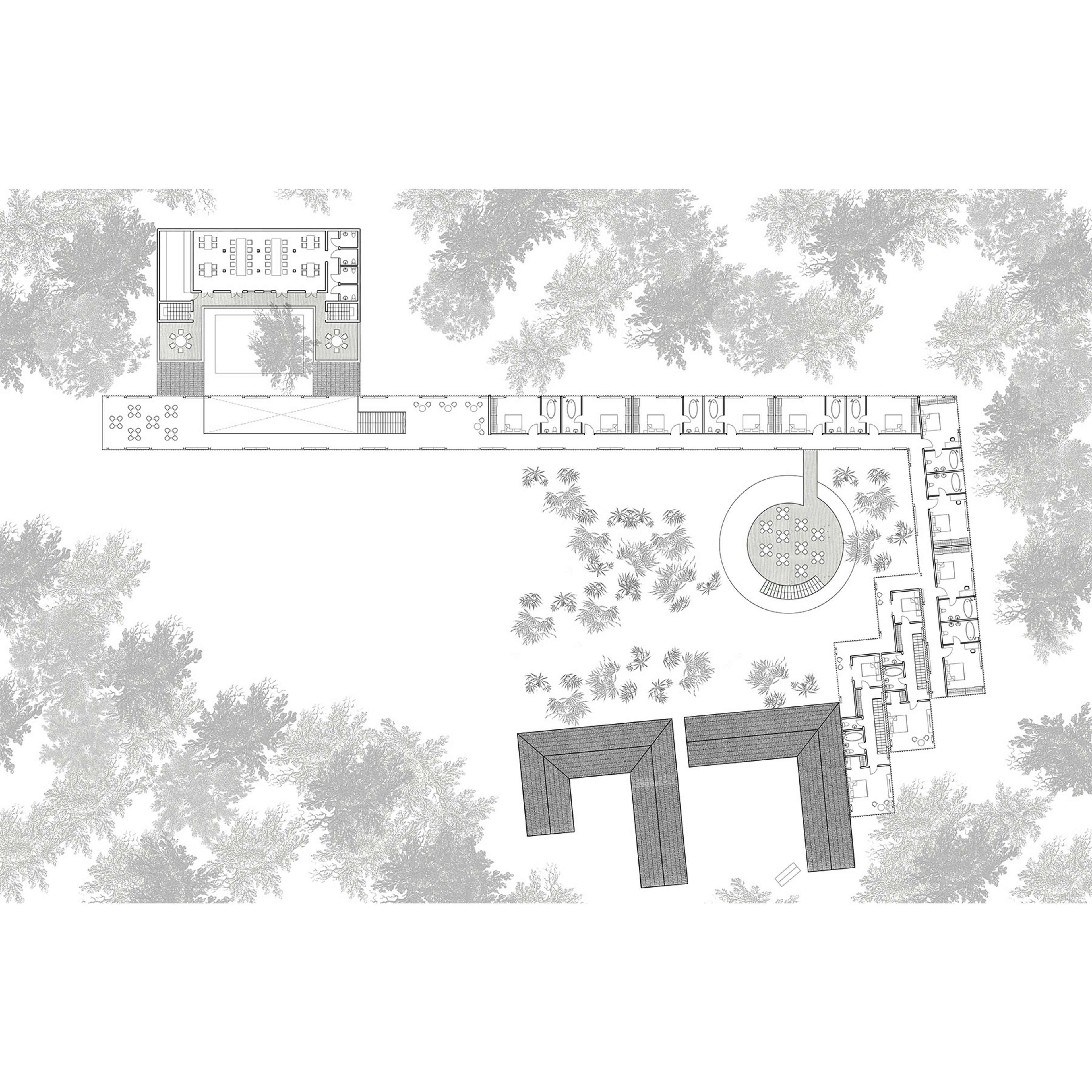 floor plan of a hotel