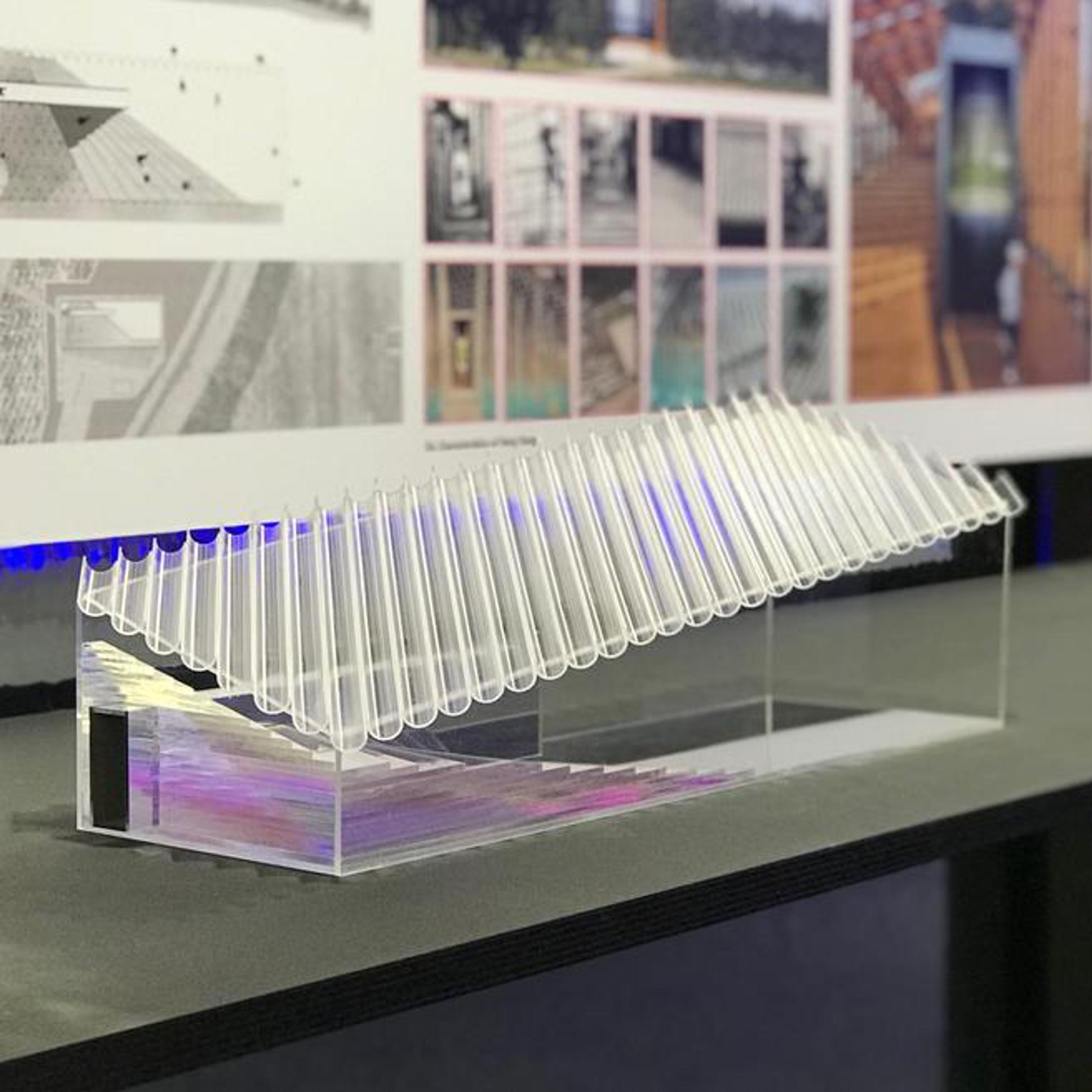 Architectural model on display