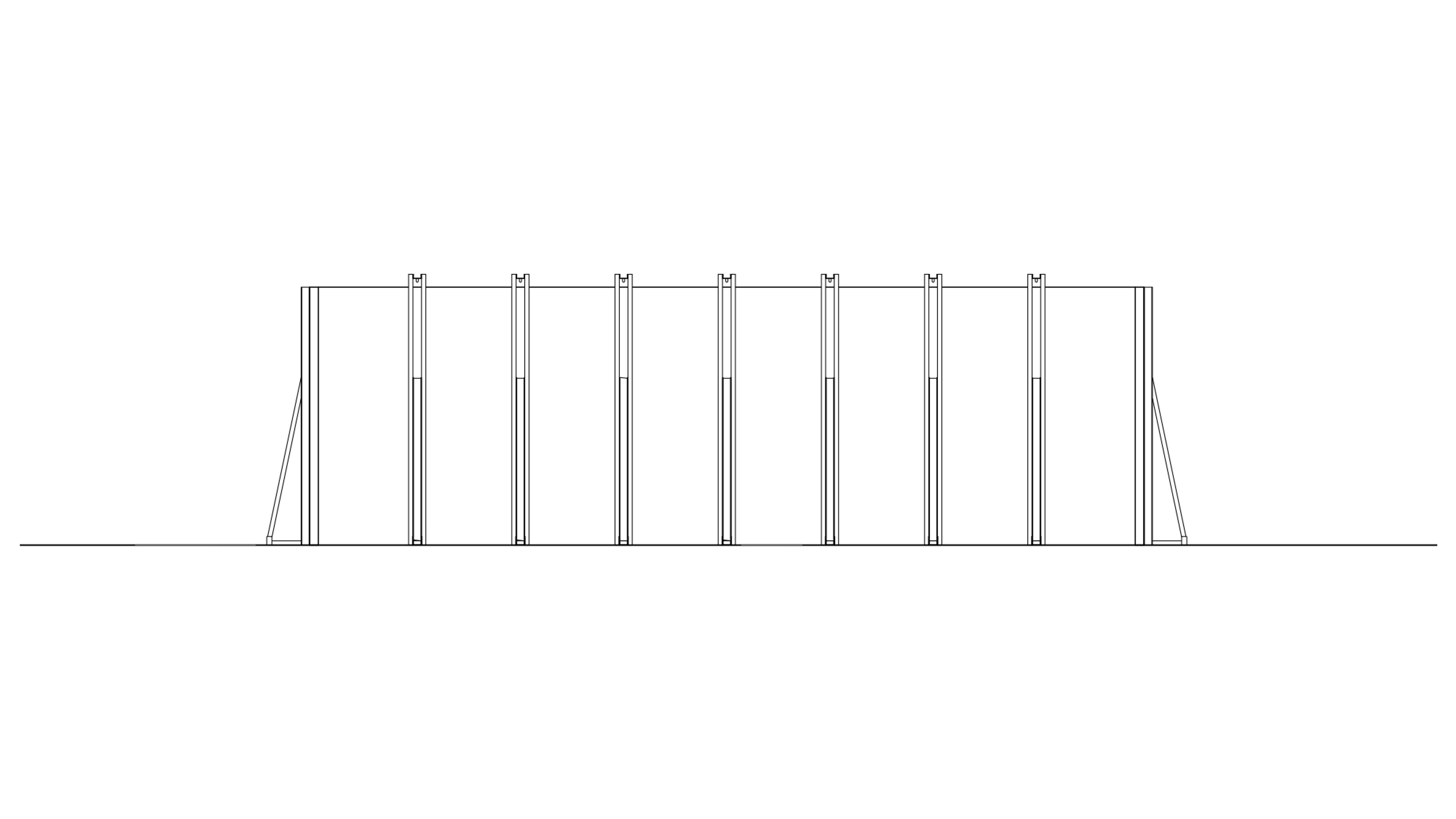 elevation of pavilion