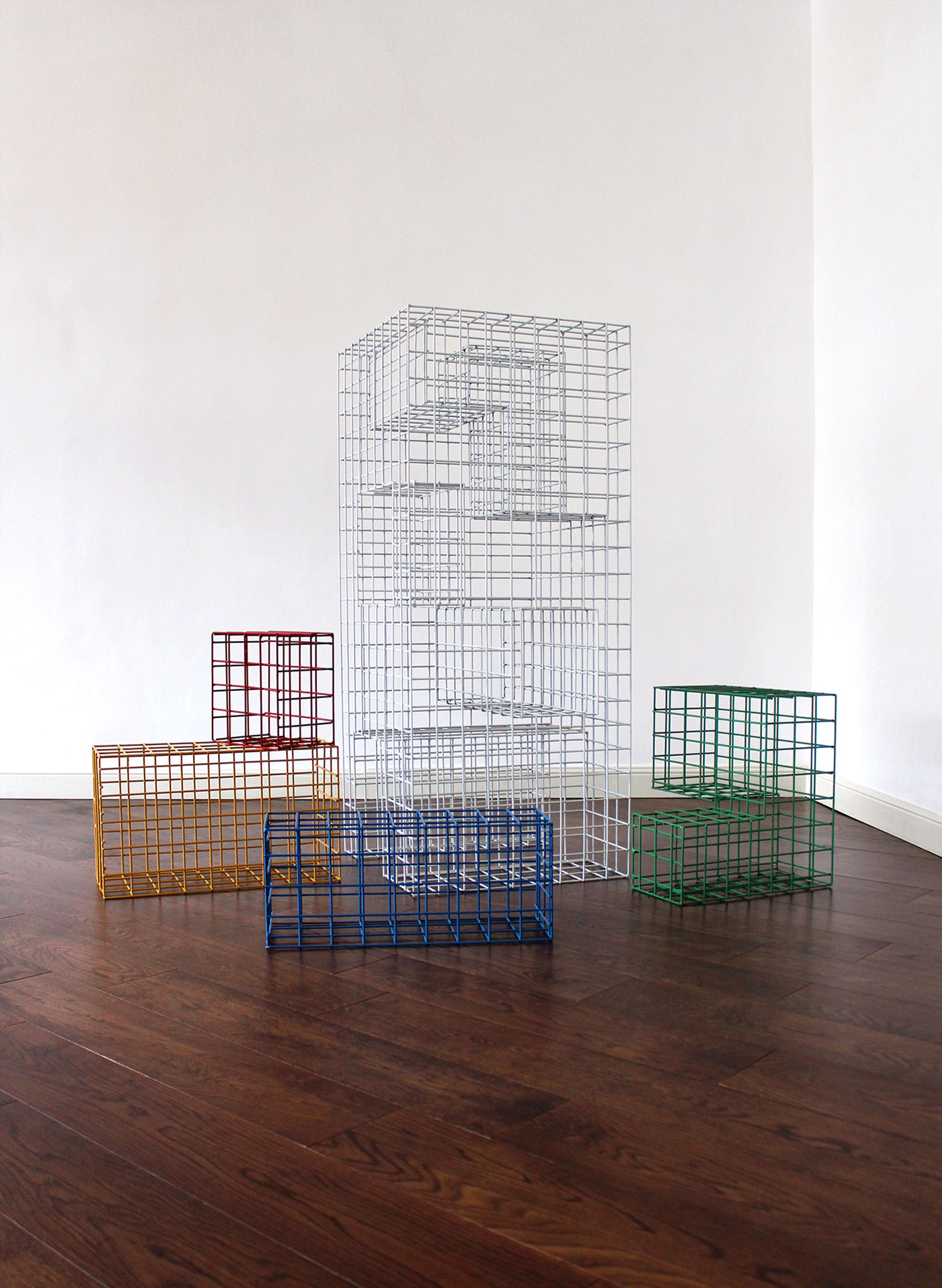 wire mesh modular furniture unpacked