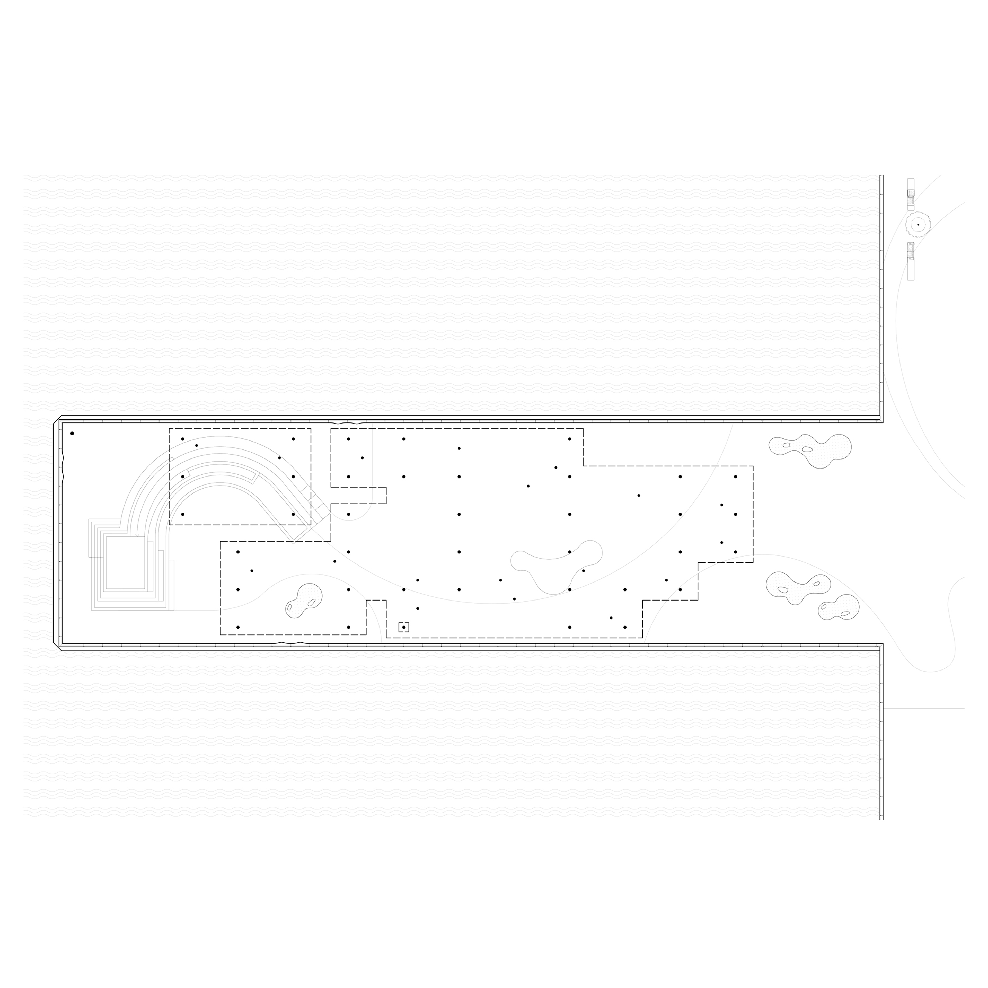 Floor Plan drawing of a pier re-development