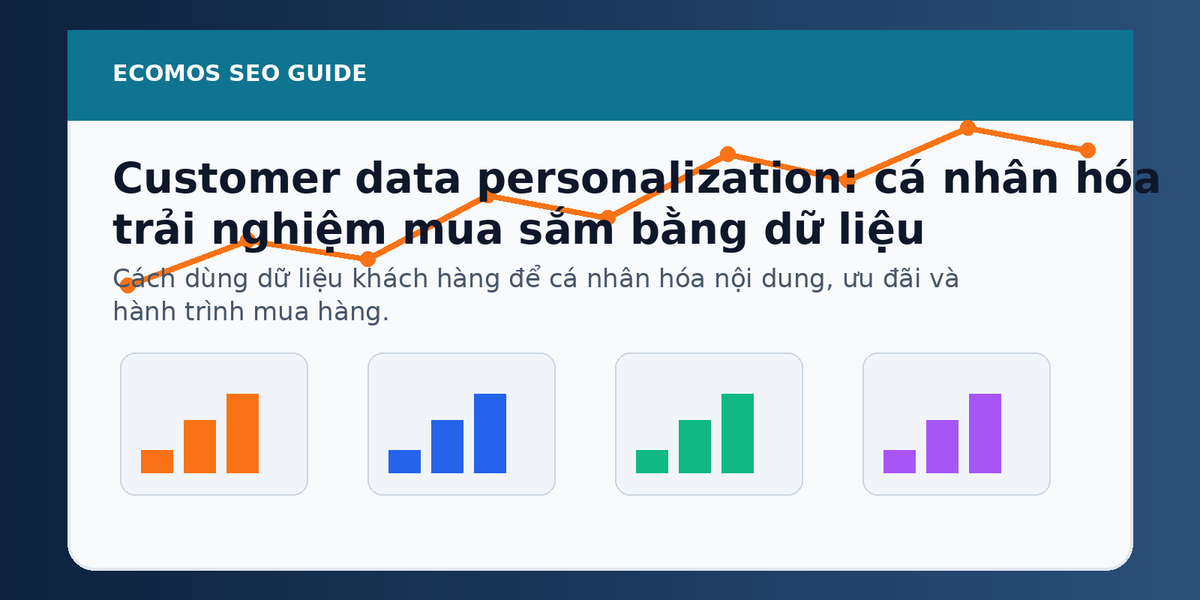 Customer data personalization: playbook RFM, lifecycle journey và offer cá nhân hóa