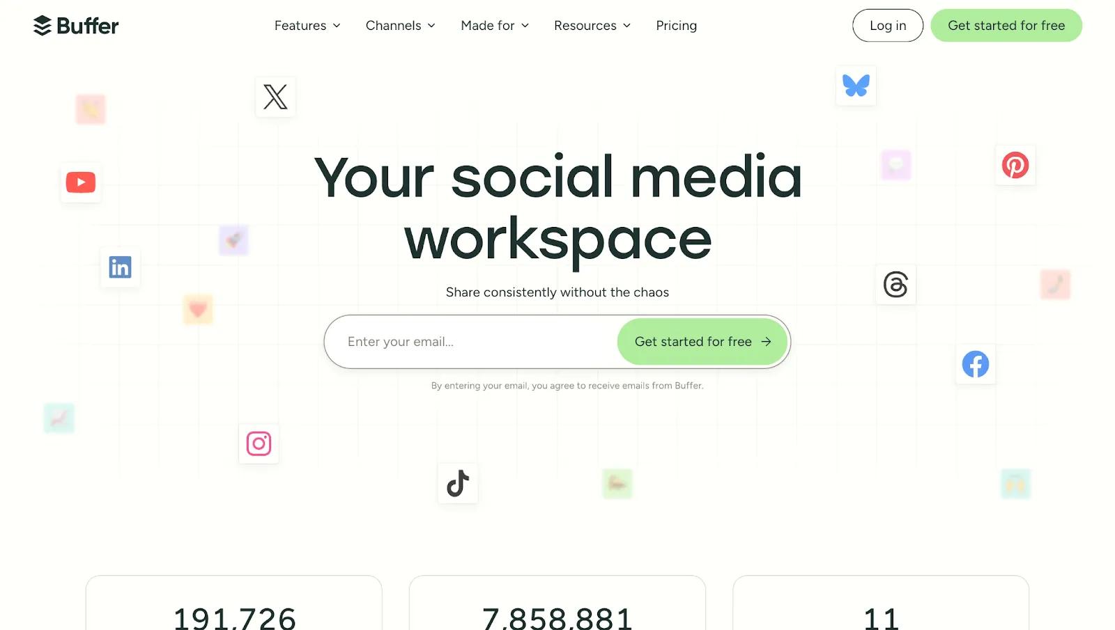 Buffer pricing plans for social media scheduling