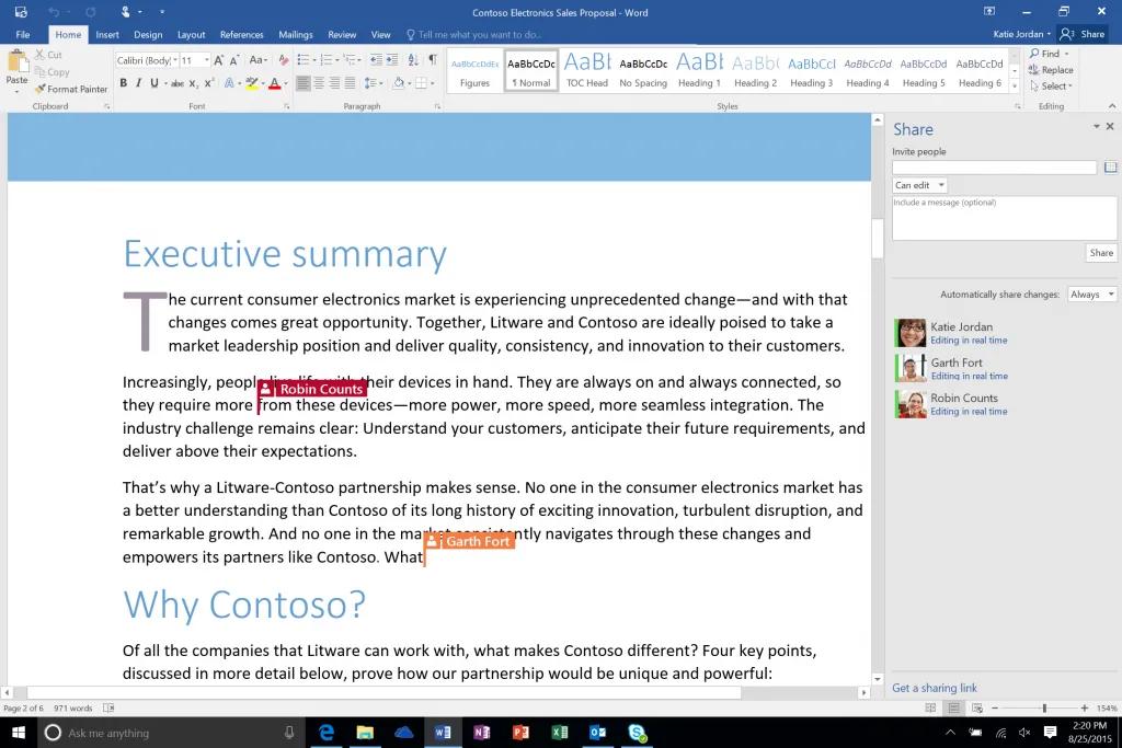Microsoft Word logo with product details