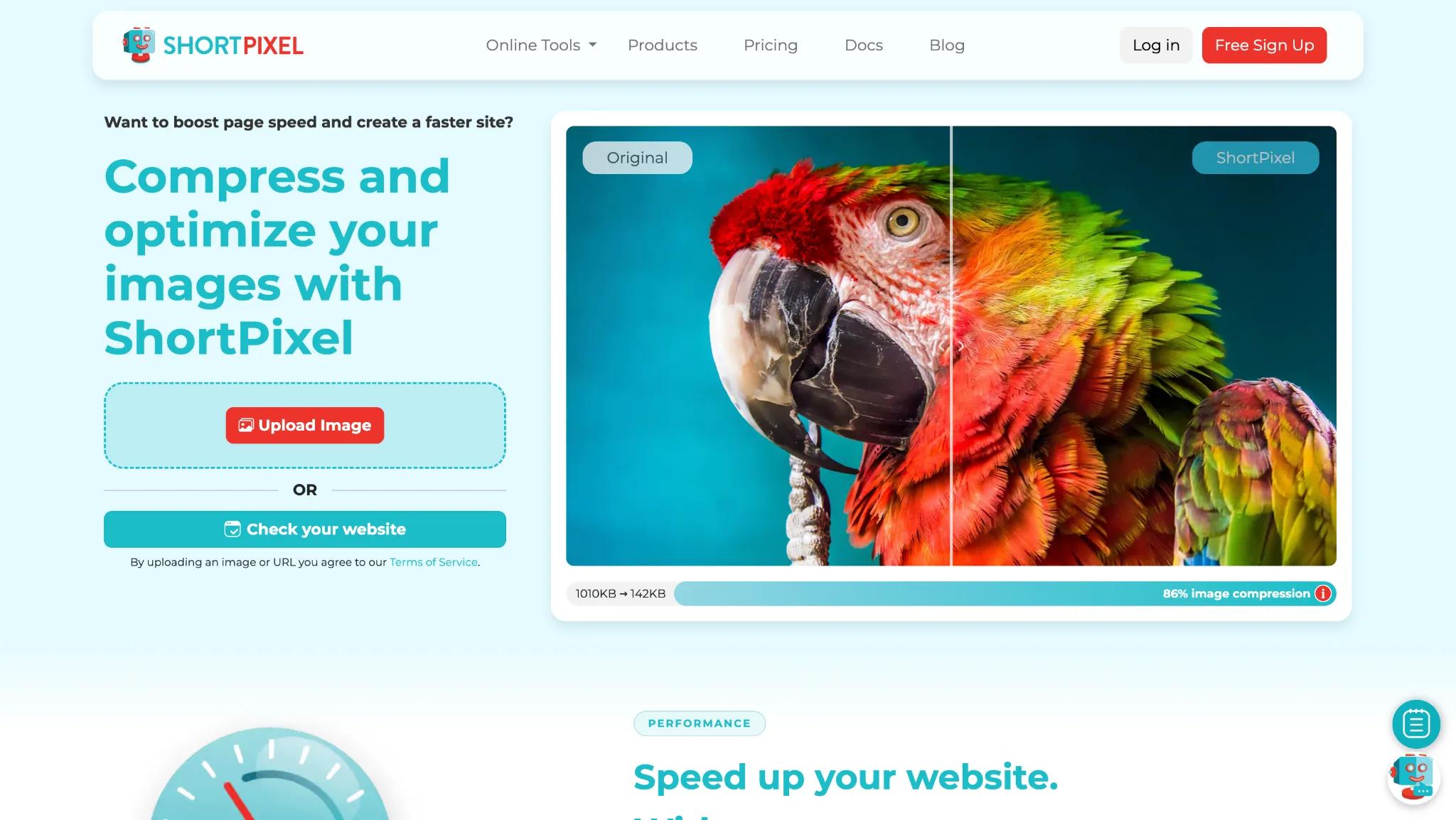 BlogSync automatically compresses and optimizes images