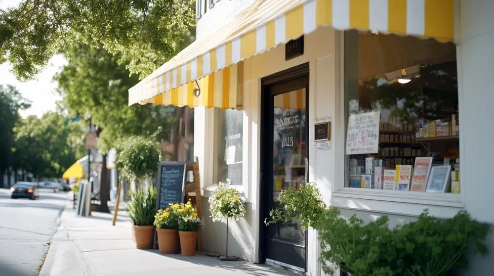 Local business storefront representing small business local SEO visibility