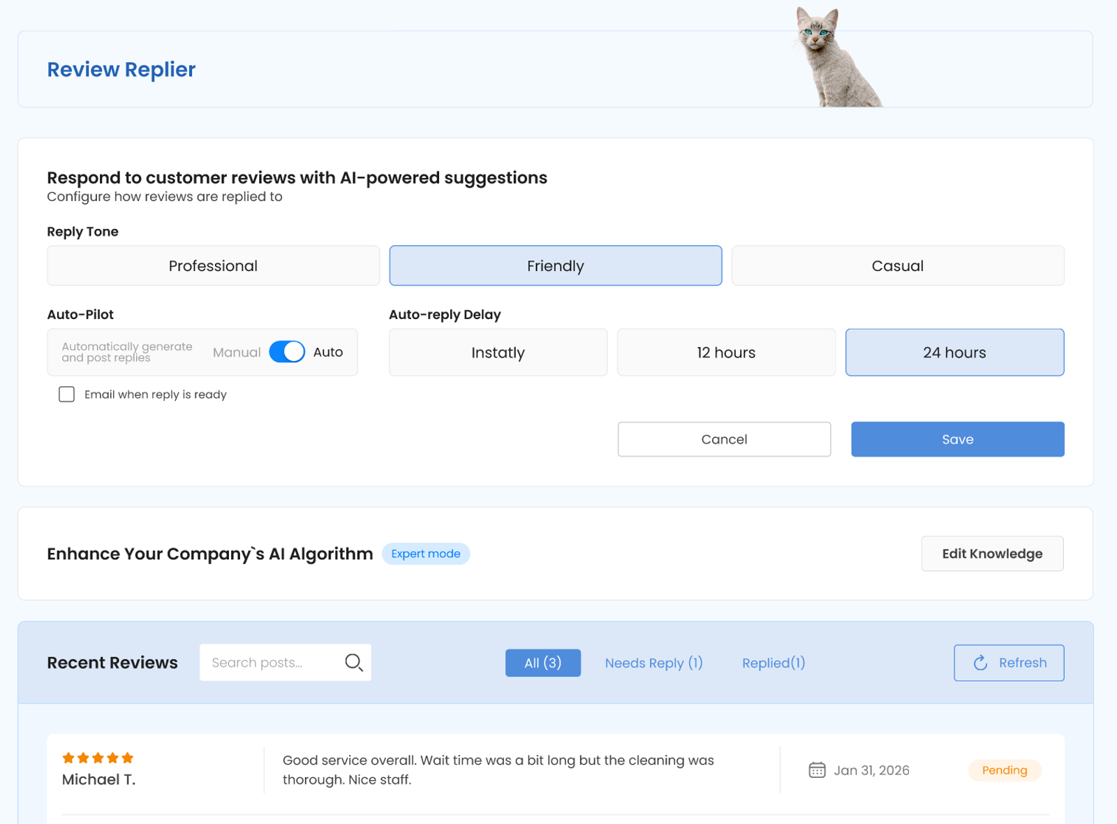 CATTIX Review Replier automating review responses for local search prominence