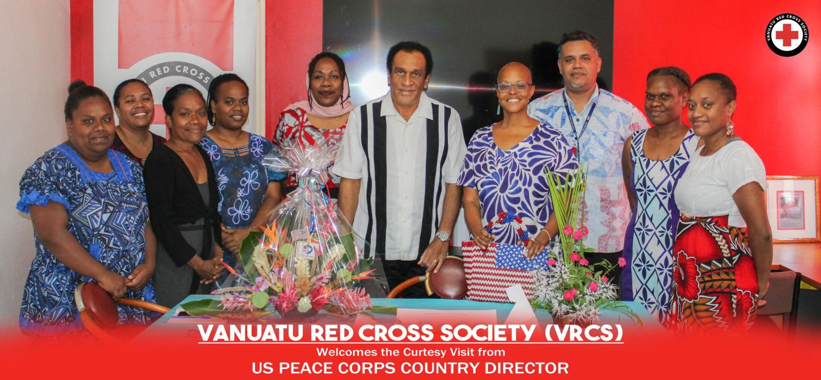 Vanuatu red cross society (VRCS) Welcomes Curtesy Visit from the US PEACE CORPS COUNTRY DIRECTOR Ms. Penny Alexander.