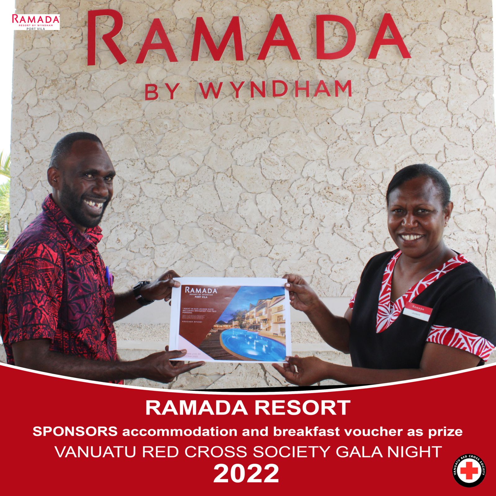Ramada Resort Sponsors Vanuatu Red Cross Society GALA Night 2022.