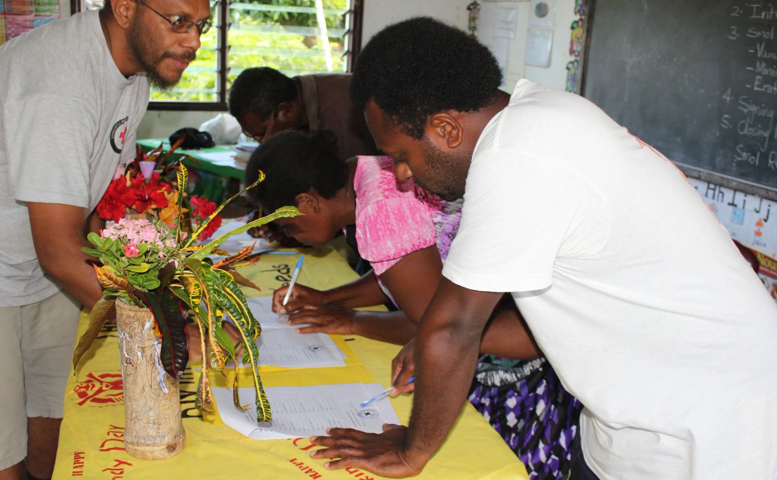 Signing of MoA with members of the School Comity