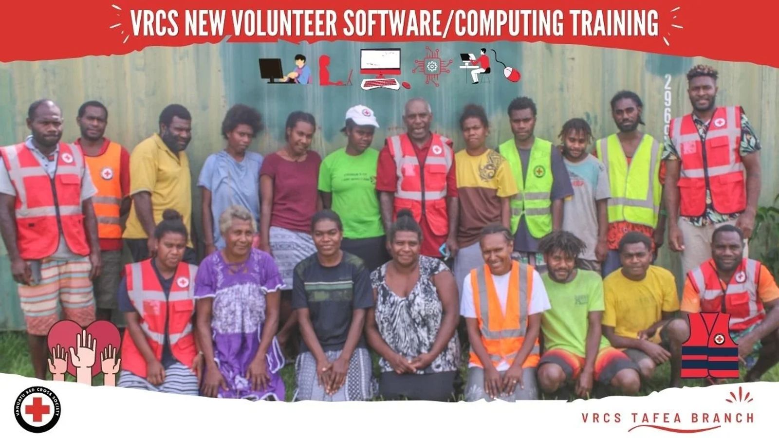 VRCS NEW VOLUNTEER Participants of the SOFTWARE/COMPUTING TRAINING - Tafea Branch