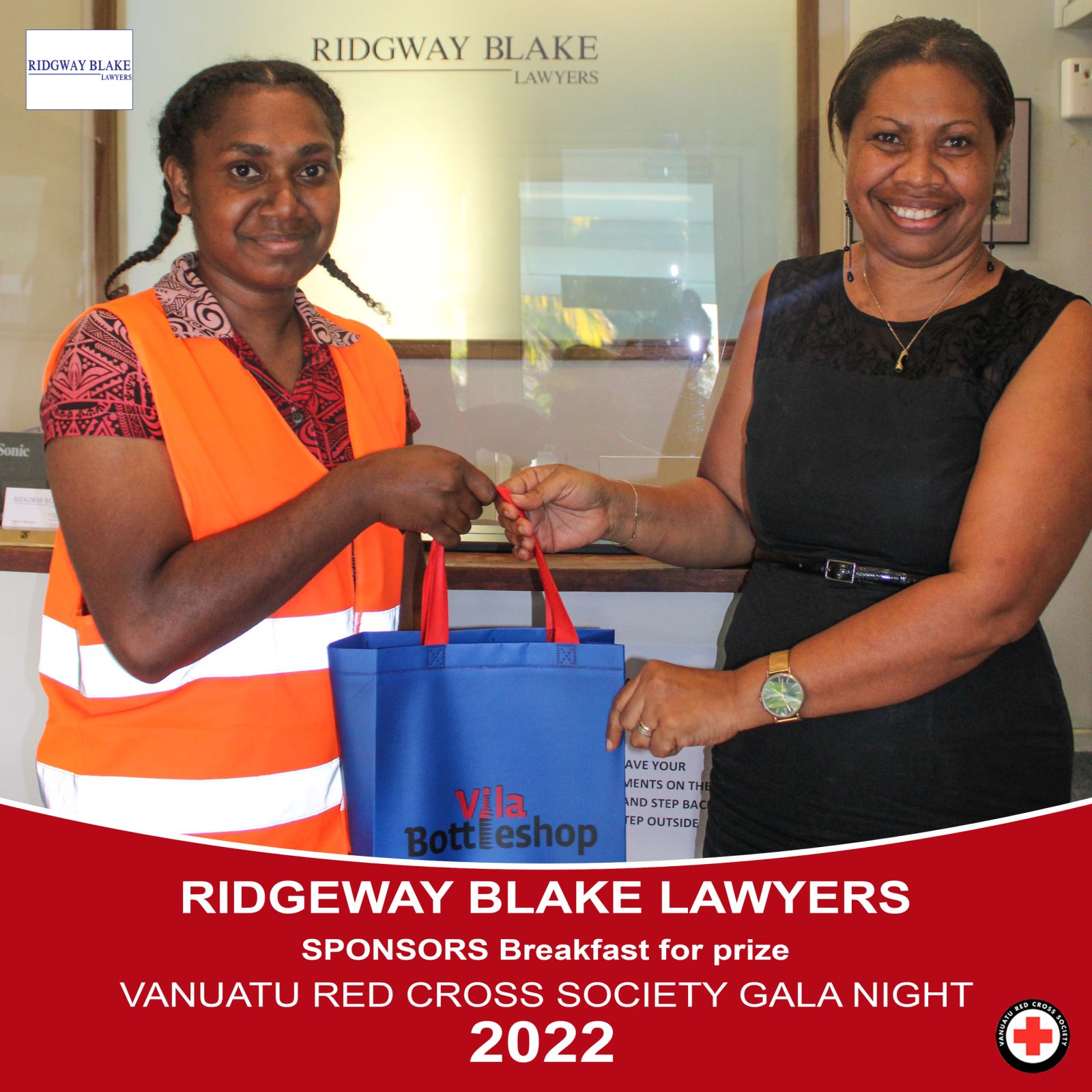 Ridgeway Blake Lawyers Sponsors Vanuatu Red Cross Society