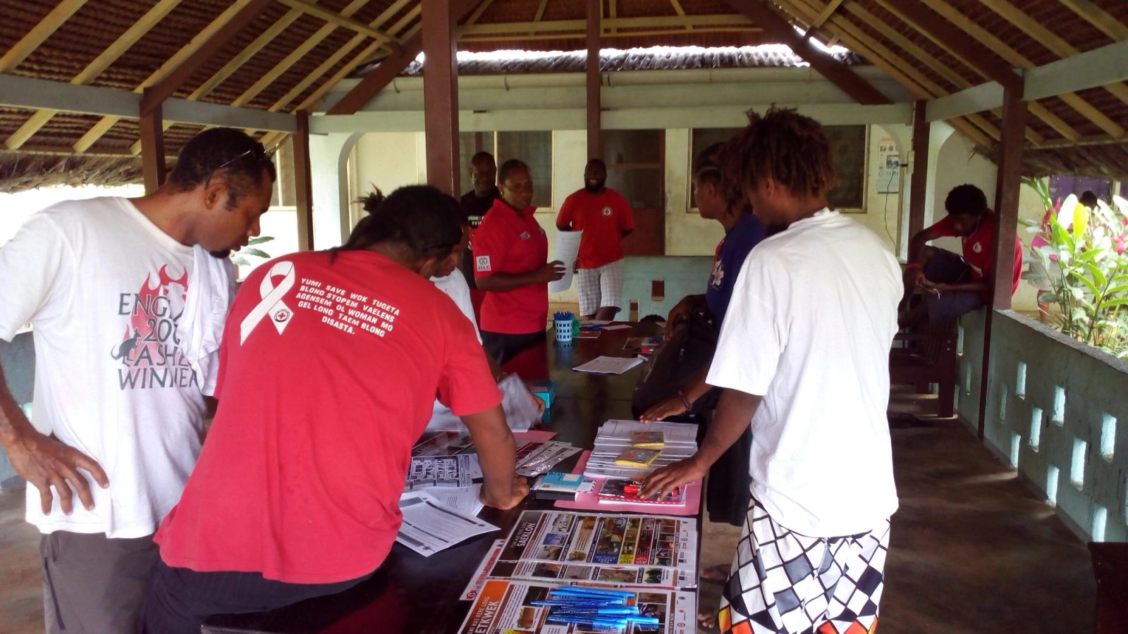 DRR  in 10 community in Santo