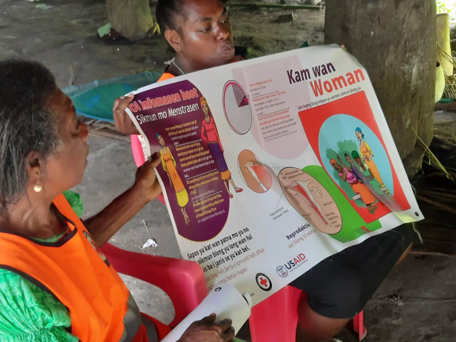 Menstrual hygiene management training