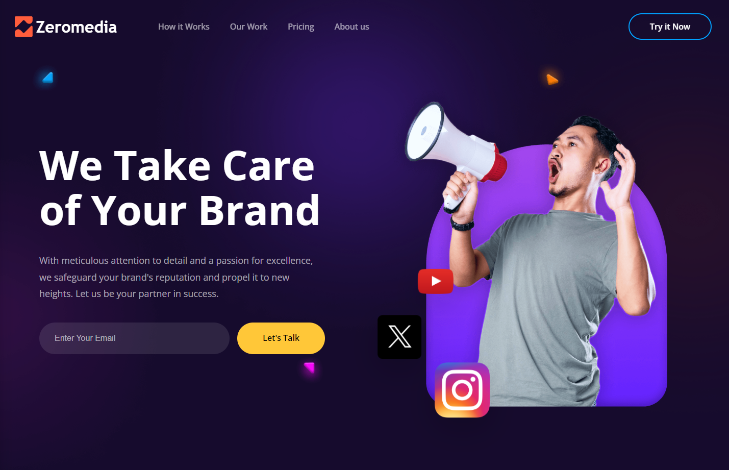 Media Landing Page