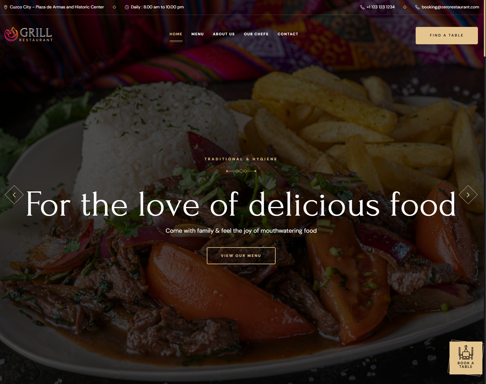 Restaurant Modern Website