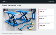 Choose the low-rise model. 6010B: 3,000 kg / 1,000 mm · 6010C: 4,000 kg / 1,200 mm