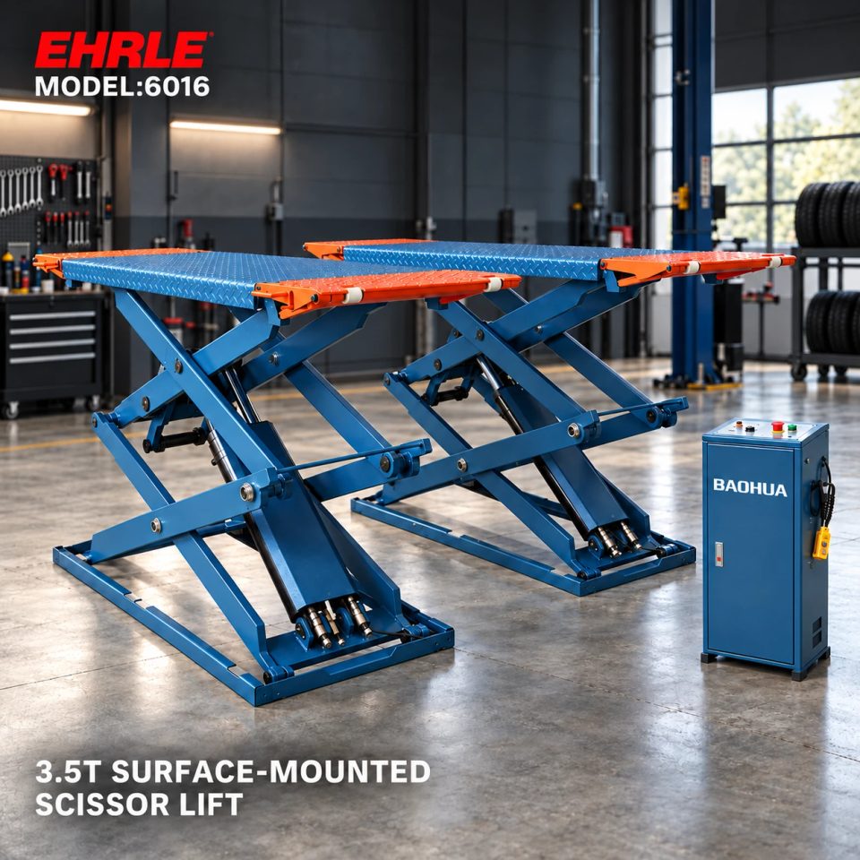 EHRLE 6016 3.5T Surface-Mounted Double-Scissor Lift