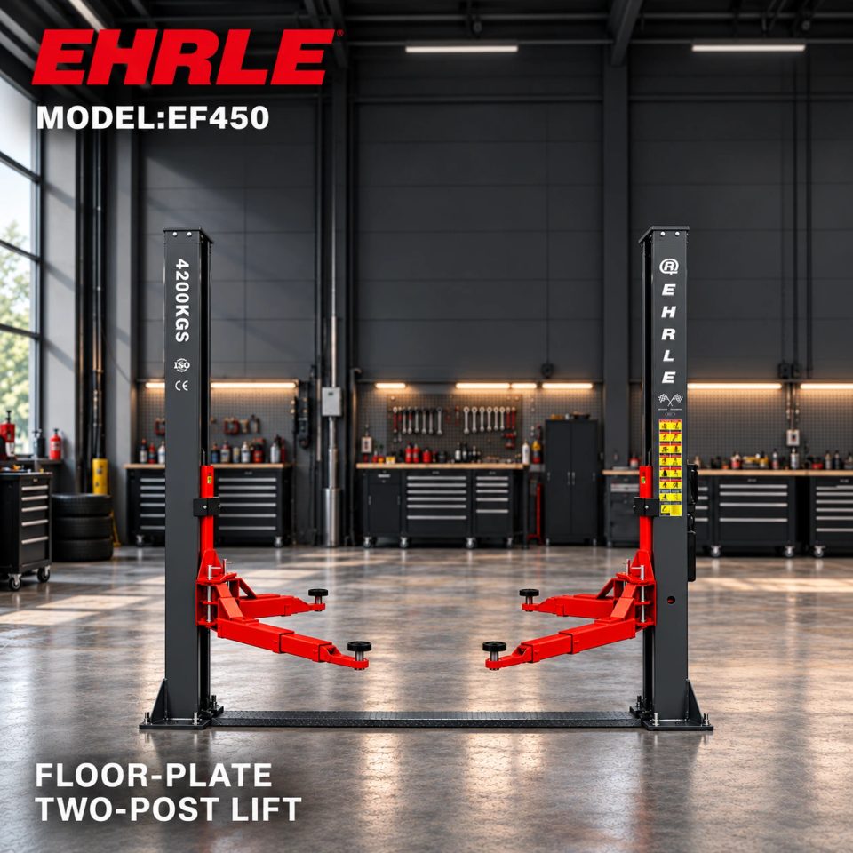 EHRLE EF450 4.2T floor-plate two-post lift
