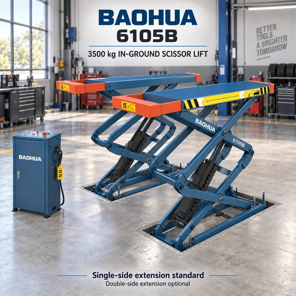 EHRLE 6105B 3.5T recessed double-scissor lift