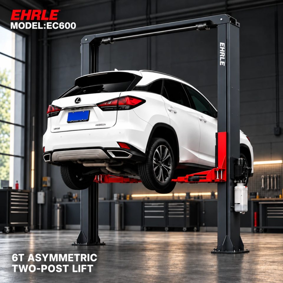 EHRLE EC600 6T Asymmetric Two-Post Car Lift