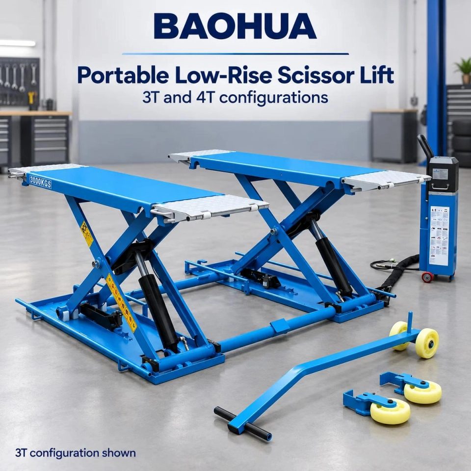 EHRLE 6010B and 6010C portable low-rise scissor lift range