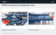 BH6108: component and configuration views. Integrated secondary platforms and Rear runway slip plates
