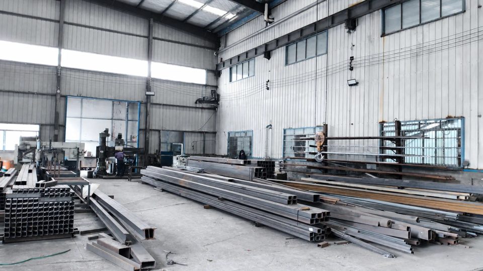 Factory materials and fabrication area