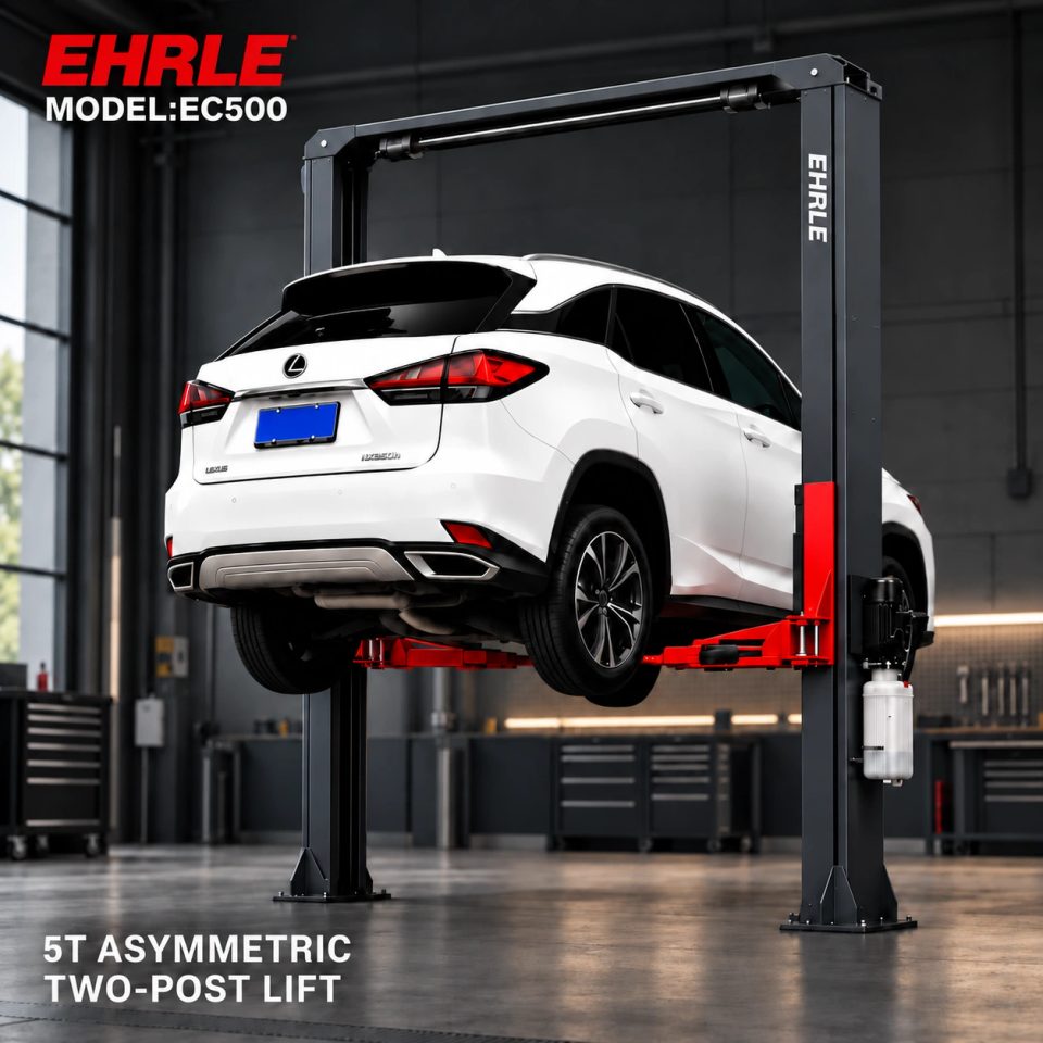 EHRLE EC500 5T Asymmetric Two-Post Car Lift